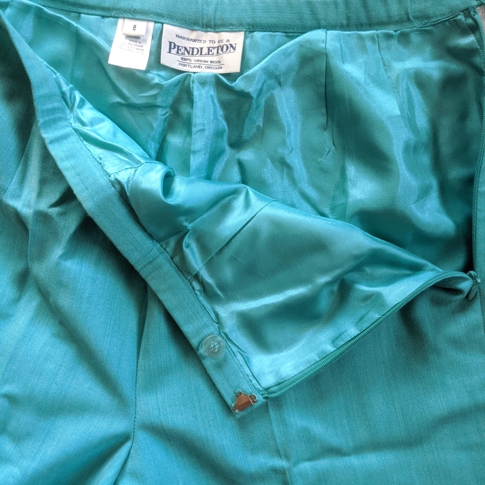 Teal Pendleton Pants - image 2